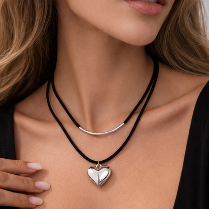 Divina Heart™ Collana cuore - Pendente Donna Elegante | ESTRAS
